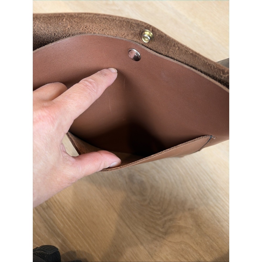 Moss Bags Parker Crossbody Bag Brown Leather Minimalist USA MSRP $145 - Picture 6 of 16